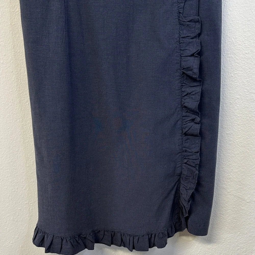 Modcloth Get Ready To Ruffle Navy Blue Mini Dress Women's Size 4 - Picture 4 of 7